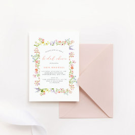 Convites Chá de panela de Moldura Russo Pastel