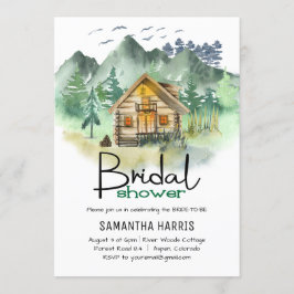 Convites Chá de panela de Montanha de Aquarela