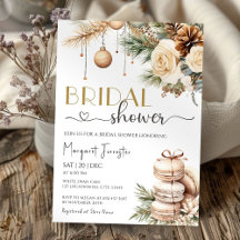 Chá de panela de Natal Boho Chic Winter Floral