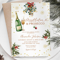 Chá de panela de Natal Dourado Mistletoe Prosecco