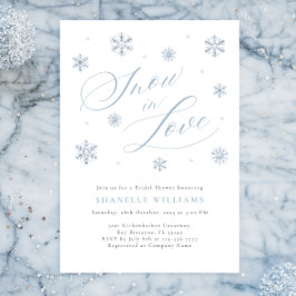 Convites Chá de panela de neve moderna no amor