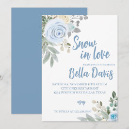 Convites Chá de panela de neve no amor