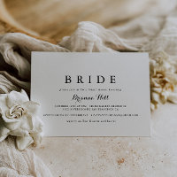 Chá de panela de Noiva de Caligrafia Moderna