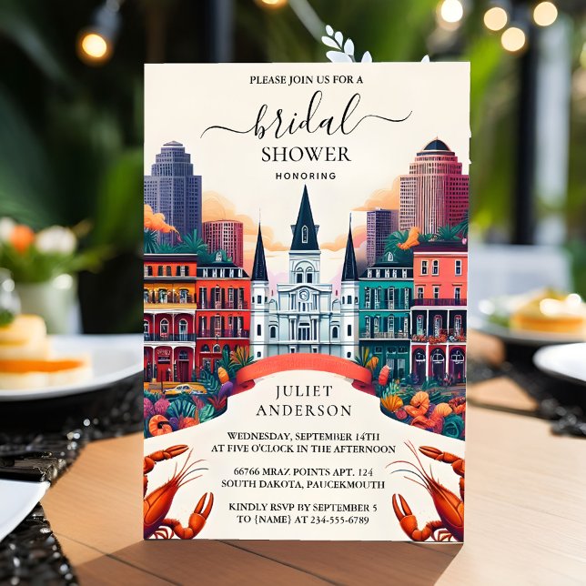 Convites Chá de panela de Nova Orleans para o Verão do Ocea (Criador carregado)