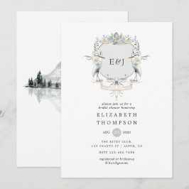 Convites Chá de panela De Paixão Monograma De Casamento Lak