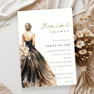 Convites Chá de panela de Palhaço de Casamento de Cobra Neg