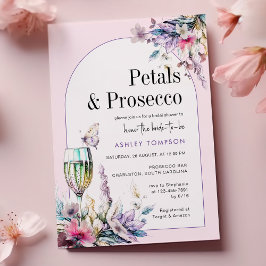 Convites Chá de panela de Petals & Prosecco Floral Arch