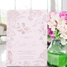 Convites Chá de panela de Piquenique Modern Chic Toile de J