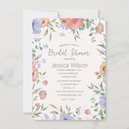 Convites Chá de panela de Prados Flóridos de Cubo de Aquare