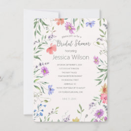 Convites Chá de panela de Prados Flóridos de Cubo de Aquare