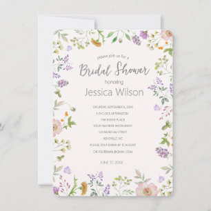 Convites Chá de panela de Prados Flóridos de Cubo de Aquare