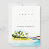 Chá de panela de praia de paisagens tropicais