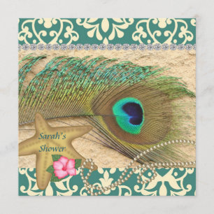 CONVITES CHÁ DE PANELA DE PRAIA DE PEACOCK
