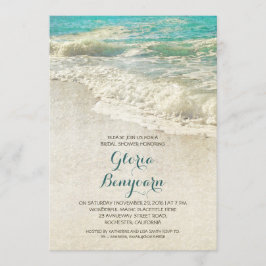 Convites chá de panela de praia do Teal Vintage