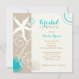 Convites Chá de panela de Praia Moderna