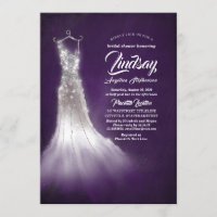 Chá de panela de prata do roxo do vestido elegante