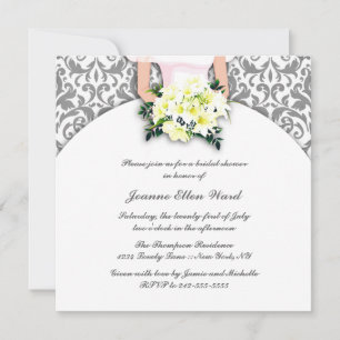 Convites Chá de panela de Prata e Amarelo