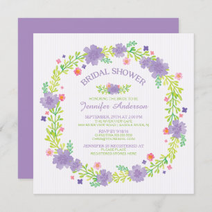 Convites Chá de panela de Primavera por soleira bonito das 