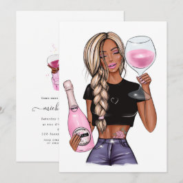 Convites Chá de panela de Provando de vinho