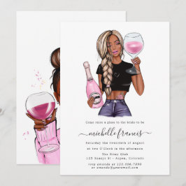 Convites Chá de panela de Provando de vinho