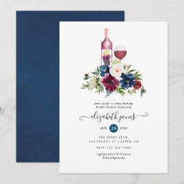 Convites Chá de panela de Provando de vinho Bordeaux