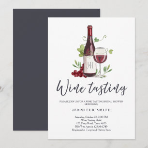 Convites Chá de panela de Provando de vinho convida a adega