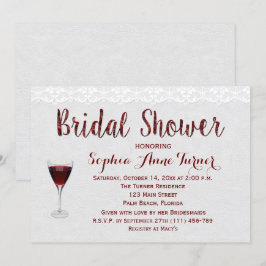 Convites Chá de panela de Provando de vinho russo