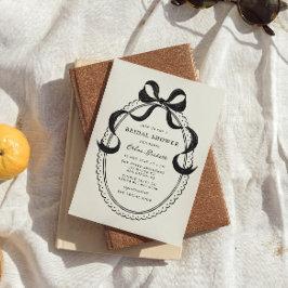 Convites Chá de panela de quadro do Arco desenhado à mão pr