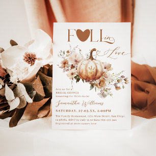 Convites Chá de panela de Queda Chic Boho de Flor Selvagem