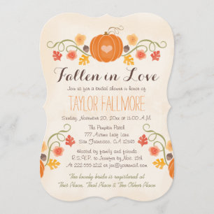 Convites Chá de panela de queda de abóbora