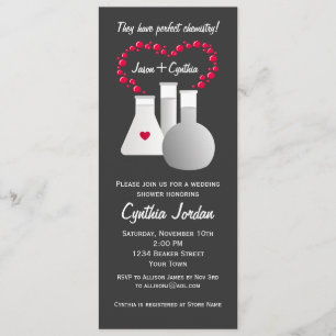 Convites Chá de panela de Química Perfeito