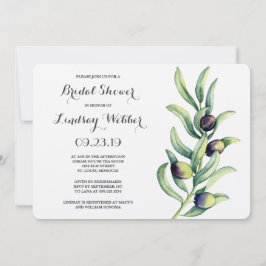 Convites Chá de panela de Ramo de Oliva