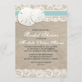 Convites Chá de panela de renda Russo de Praia