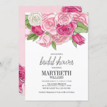 Chá de panela de Rosas Rosa de Aquarela