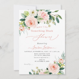 Convites Chá de panela de Rosas Rosa Rosa Blush do ArtsApp 