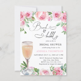 Convites Chá de panela de rosca rosa