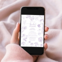 Chá de panela de Script Floral de Lavanda Lilac Vi