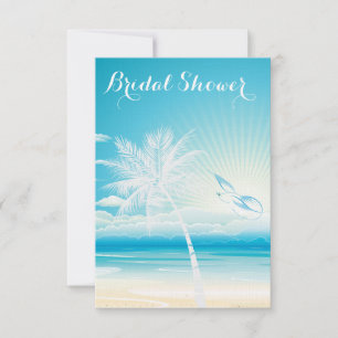 CONVITES CHÁ DE PANELA DE SONHOS DE OCEANO TROPICAL