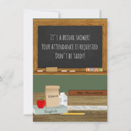 Convites Chá de panela de Tema de Professores da Escola