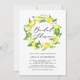 Convites Chá de panela de terra com limão e limão