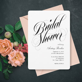 Convites Chá de panela de título Luxe