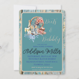 Convites Chá de panela de vaqueiro ocidental