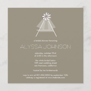 Convites Chá de panela de Veil Daisy Flower