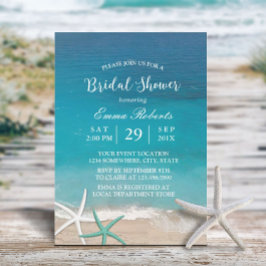 Convites Chá de panela de Verão de Starfish, Casamento de P