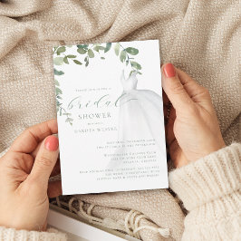 Convites Chá de panela de Vestido de Casamento de Vestido d