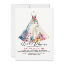 Chá de panela De Vestido De Casamento Floral