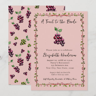 Convites Chá de panela De Vinho De Quintal