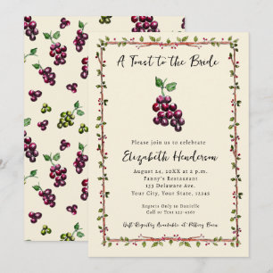 Convites Chá de panela De Vinho De Quintal