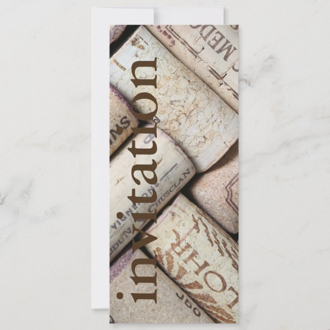 Convites chá de panela de vinho moderno (Frente)