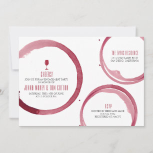 Convites Chá de panela de vinho tinto